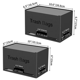 STWWO trash bag holder stackable design saves space and grows with you.