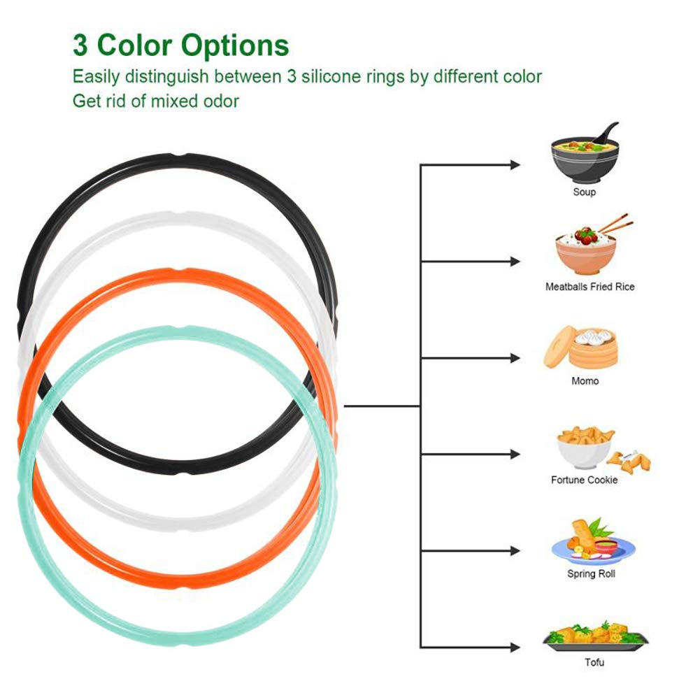 STYDDI dishwasher safe silicone sealing ring cleans quickly after use.