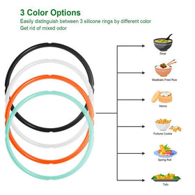 STYDDI dishwasher safe silicone sealing ring cleans quickly after use.