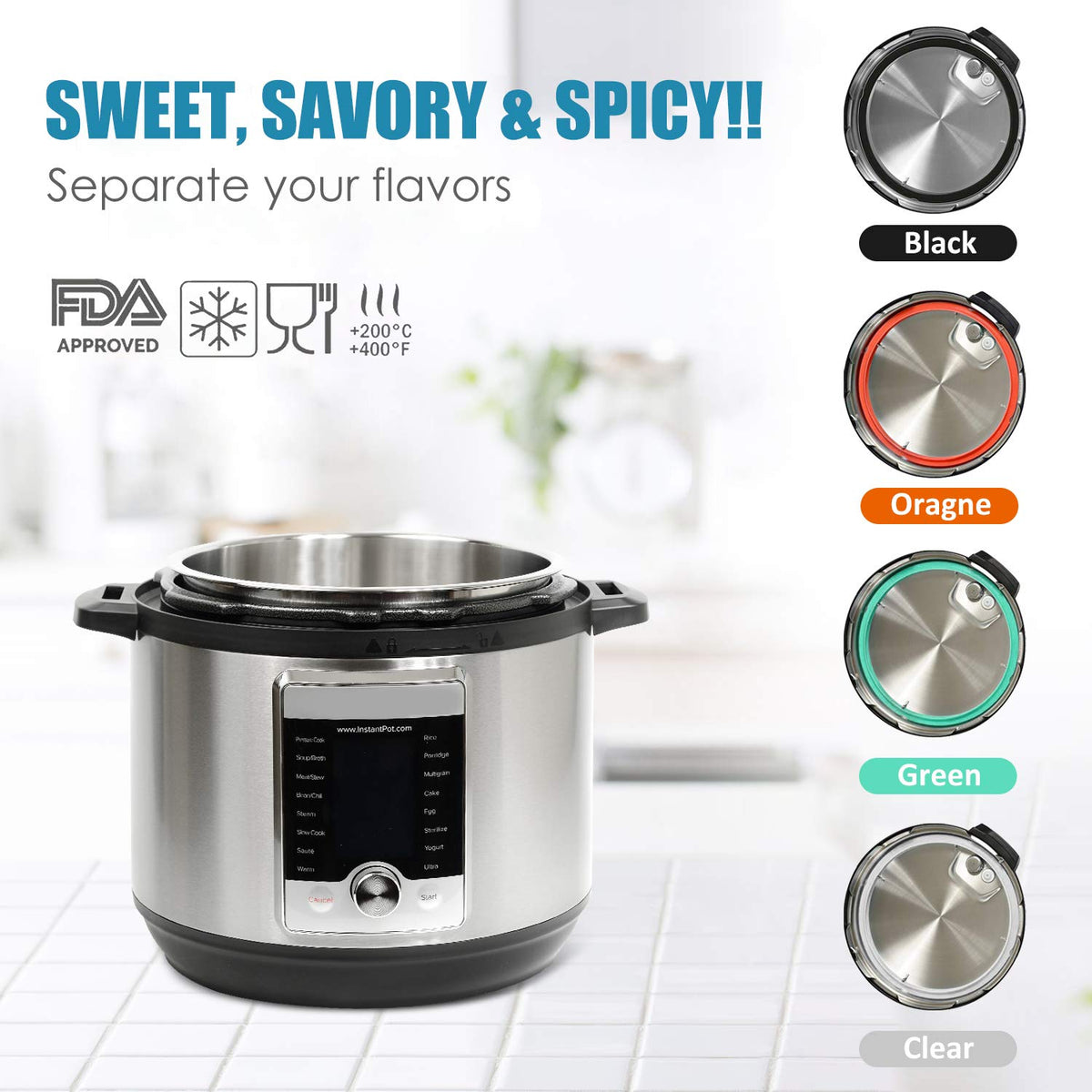 STYDDI green ring for fresh flavors avoids odor mixing.