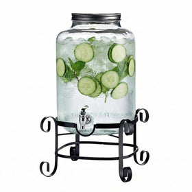 Style Setter beverage dispenser glass body shines for elegant party display