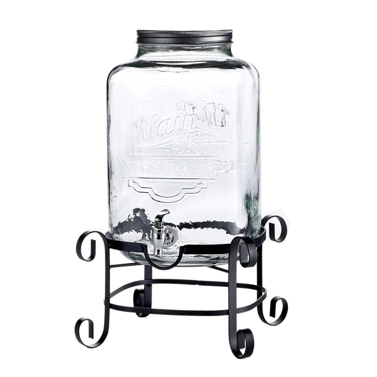 Style Setter beverage dispenser metal stand provides sturdy support for 3-gallon use