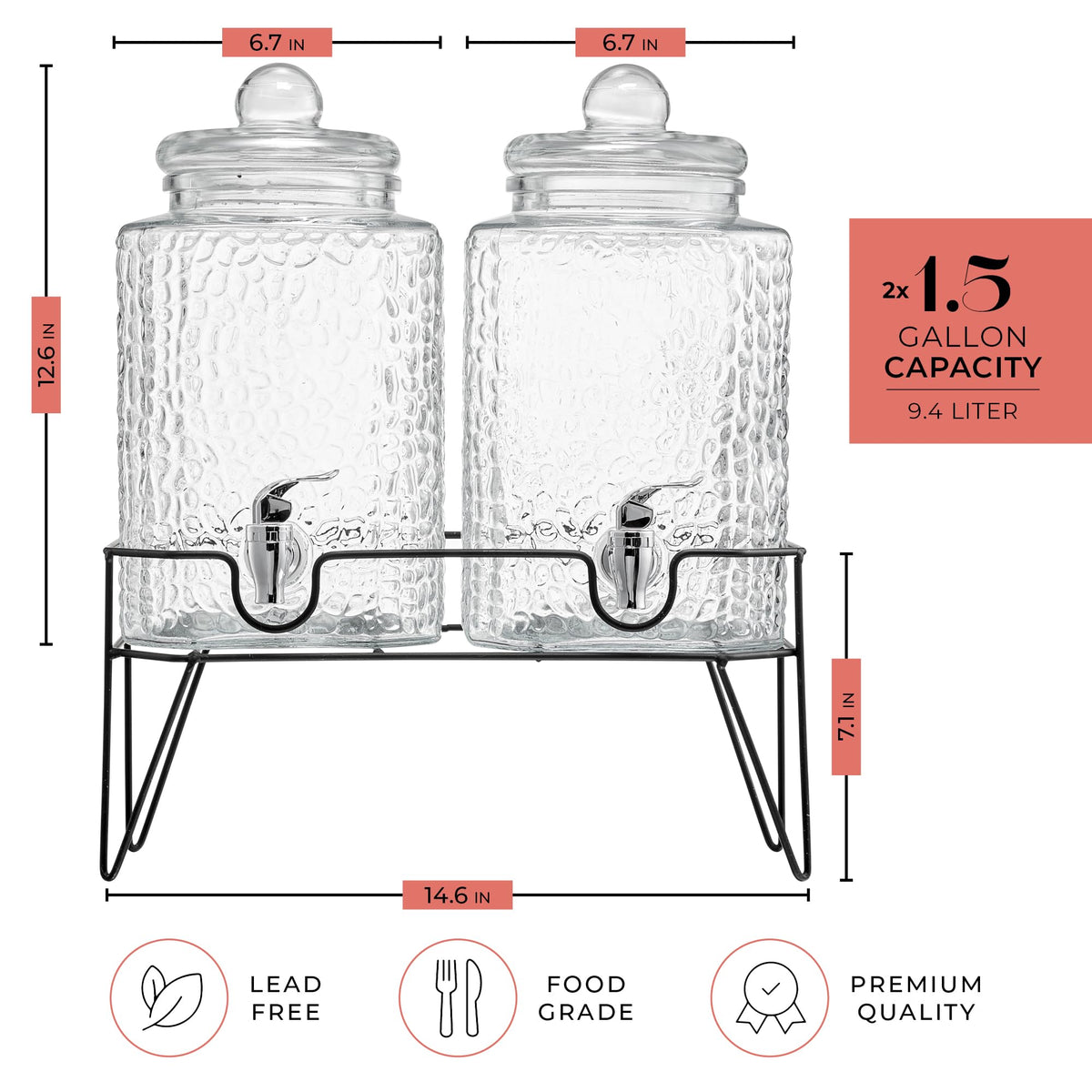 Non-drip spigot for mess-free pours from Style Setter dispensers