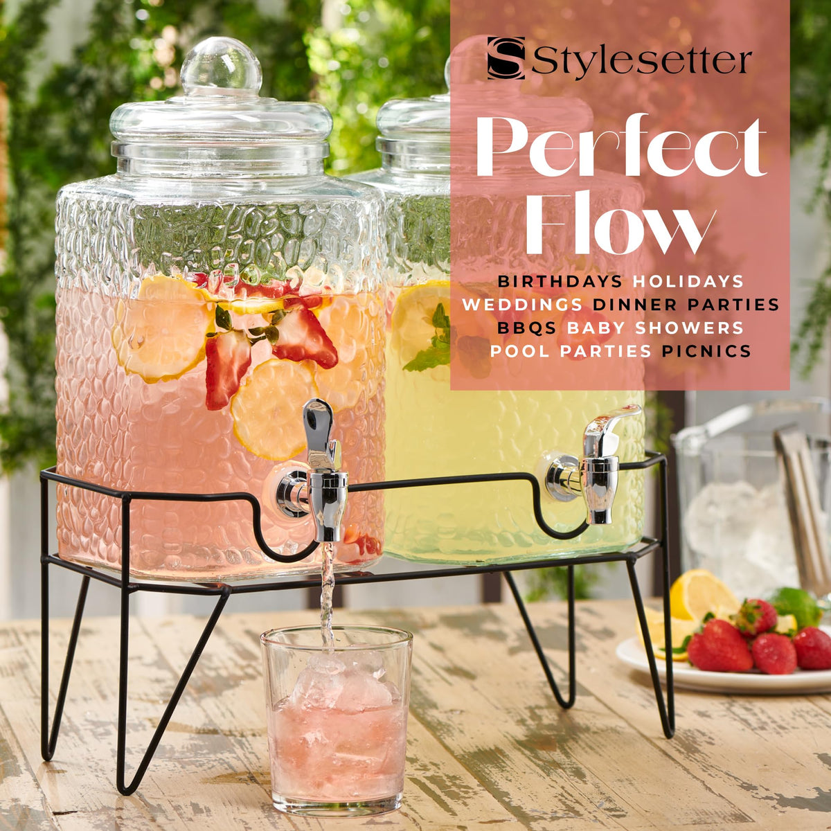 Style Setter easy-fill wide-mouth opening for quick refills and minimal spills.