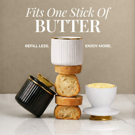 Styled Settings French-style butter keeper adds timeless charm to any counter