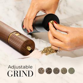 STYLED SETTINGS ceramic burrs close-up showing durable grinding core