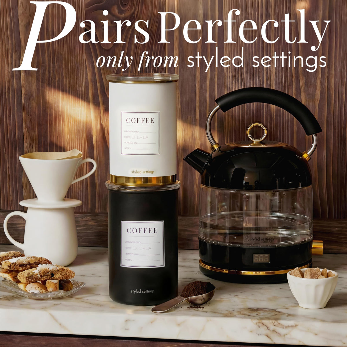 STYLED SETTINGS gift-ready packaging for coffee lovers