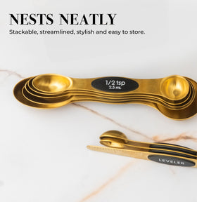 STYLED SETTINGS gifting-ready set adds glam to any kitchen.
