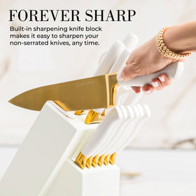 STYLED SETTINGS titanium-coated high-carbon stainless steel blades for longevity