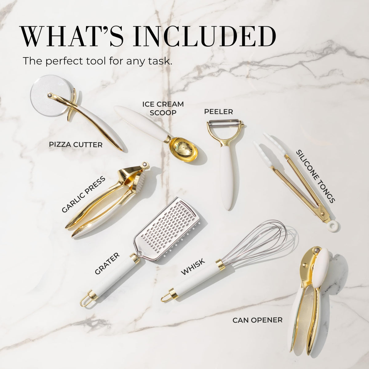 STYLED SETTINGS gold handheld cheese grater adds flair to grating tasks