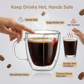 Stylusella borosilicate mug resists heat shocks for everyday hot beverages.