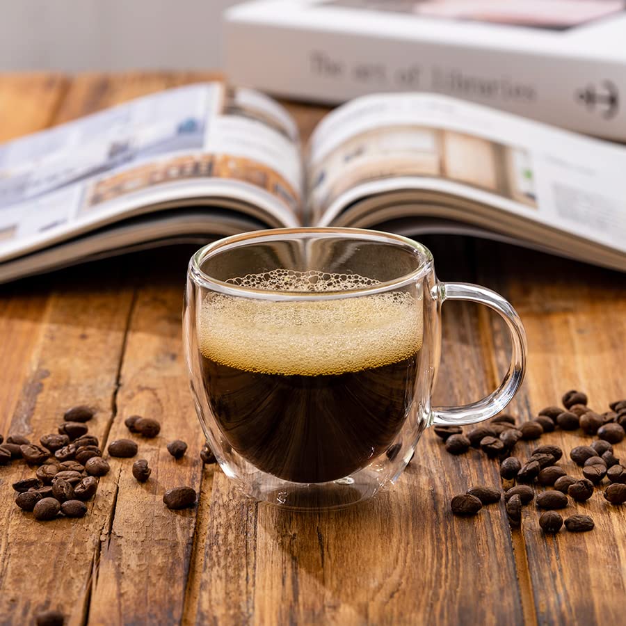 Stylusella espresso cups handle close-up highlighting sturdy construction