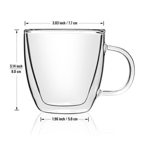Stylusella clear glass cup pairs with accessories for a complete coffee ritual.
