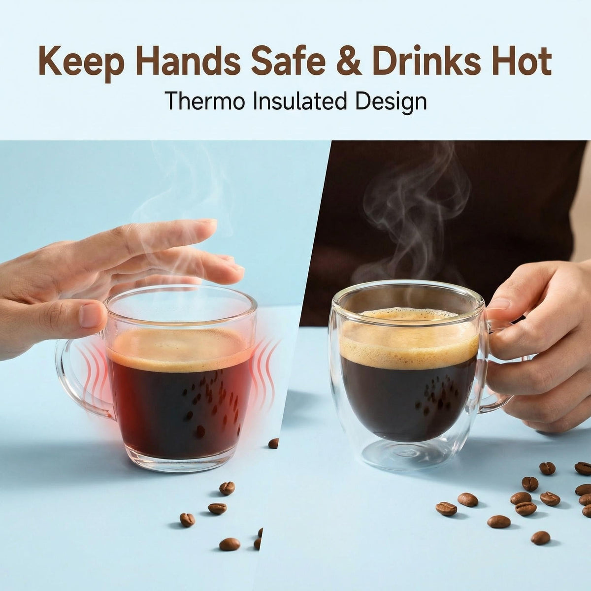Stylusella thermal insulation visual demonstrating temperature retention and grip