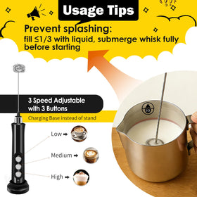Styuanmmy spring whisk foaming milk for smooth lattes.