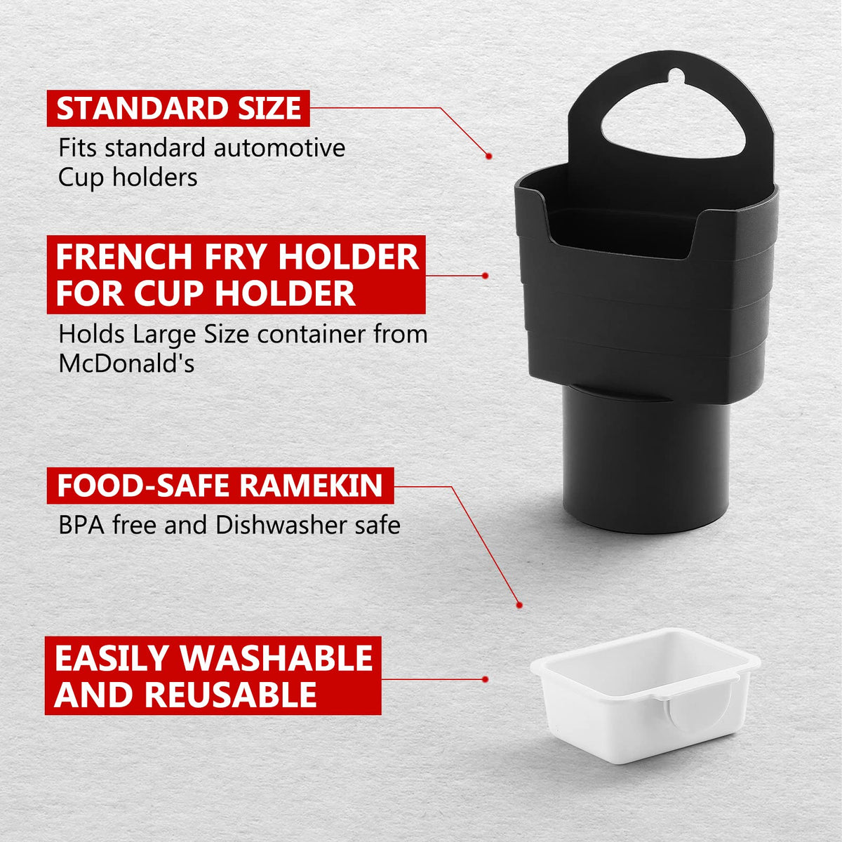 SUADEN easy-clean plastic ensures quick wipe-down after busy days.