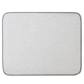 Subekyu dish drying mat close-up, ultra-absorbent microfiber in action.