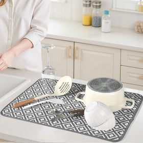 Subekyu drying mat folds for compact storage when not in use