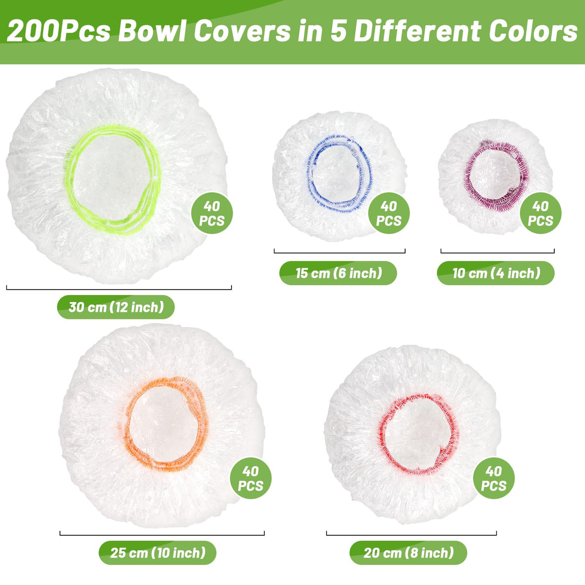 Sublaga reusable plastic bowl covers are durable and food-safe.