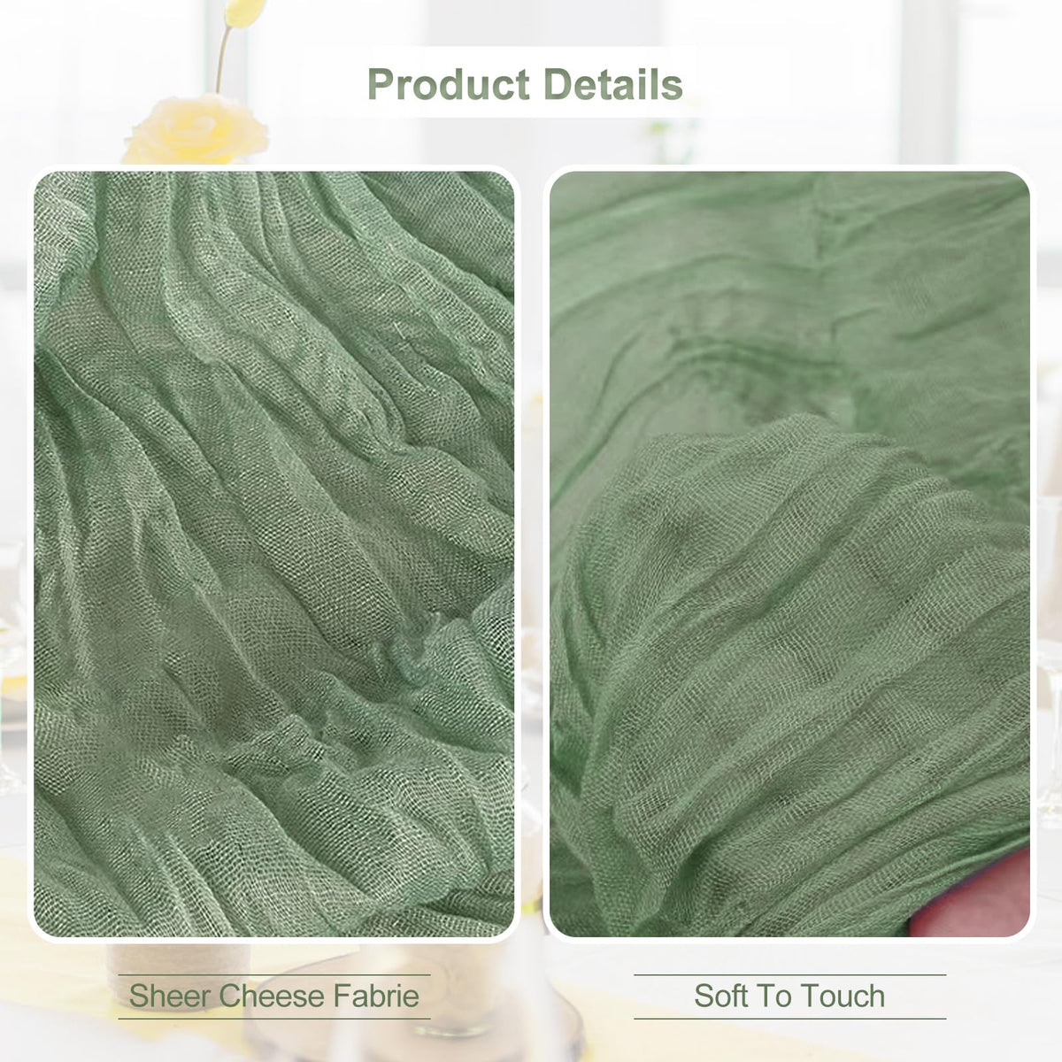 SuBleer close-up of soft gauze texture highlighting breathable luxury.