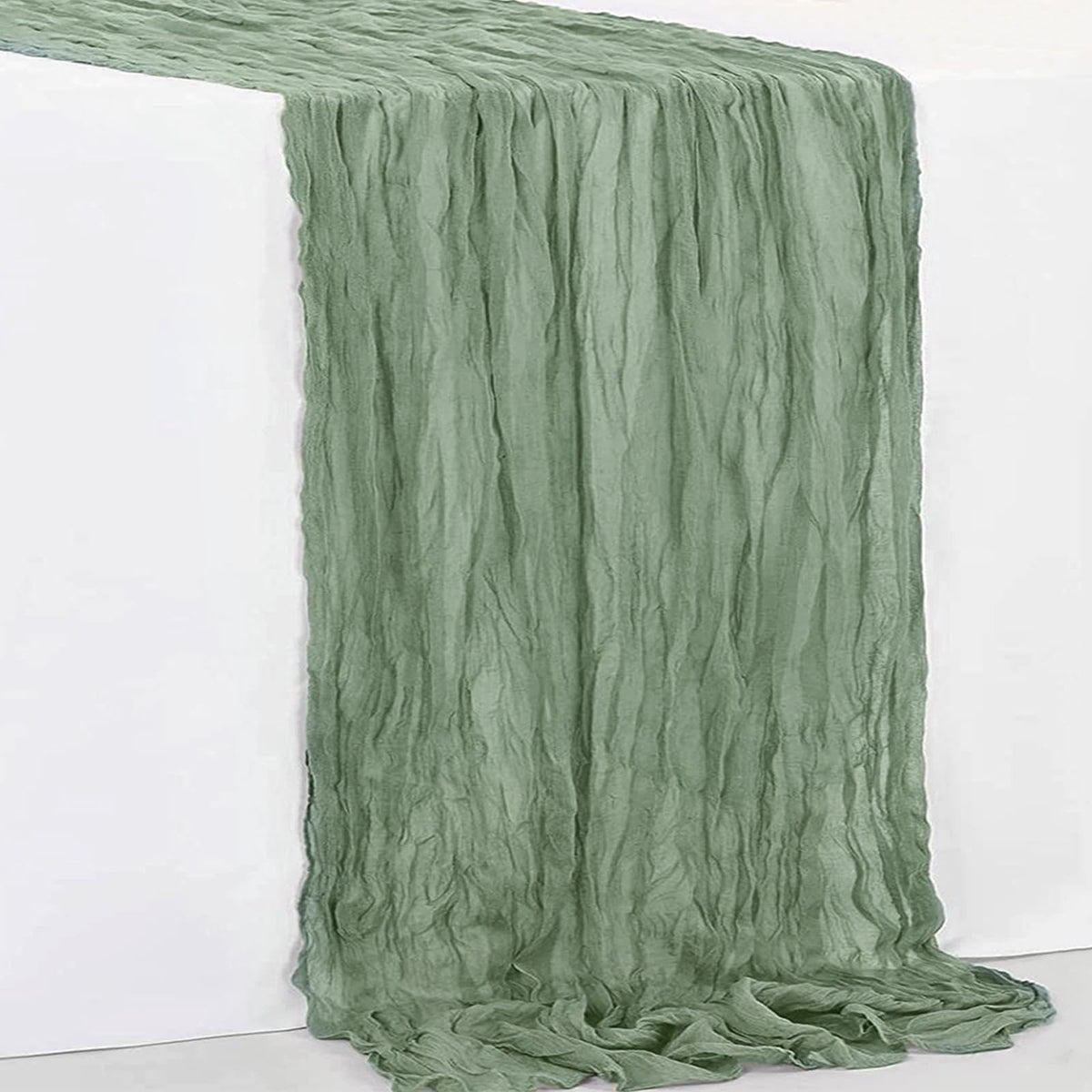 SuBleer 10 ft table runner fits most tables and decor styles.