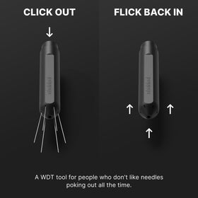 Subminimal Flick WDT aluminum base offers sturdy standalone use.