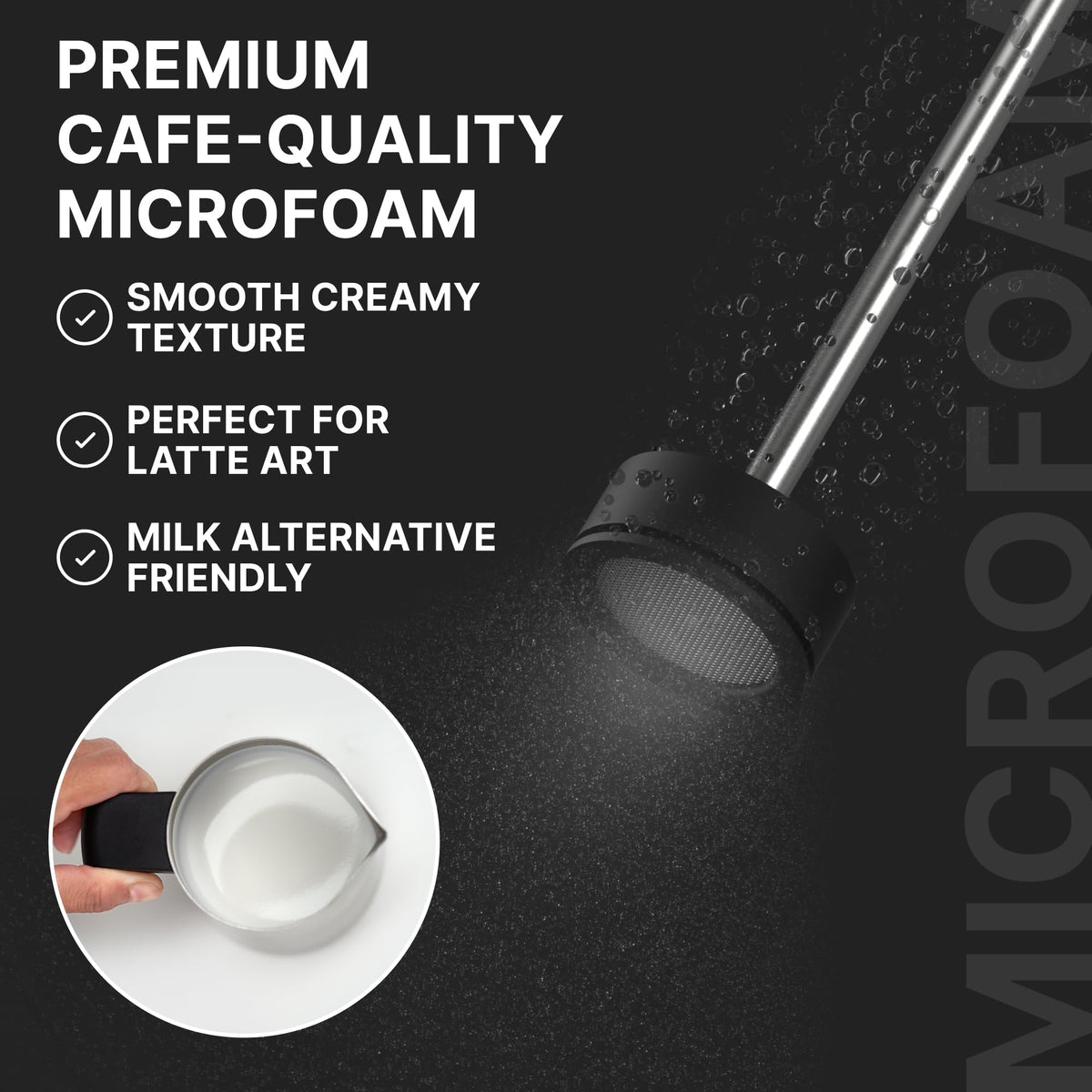 Subminimal NanoFoamer USB-C recharge port enables quick topping off between uses.