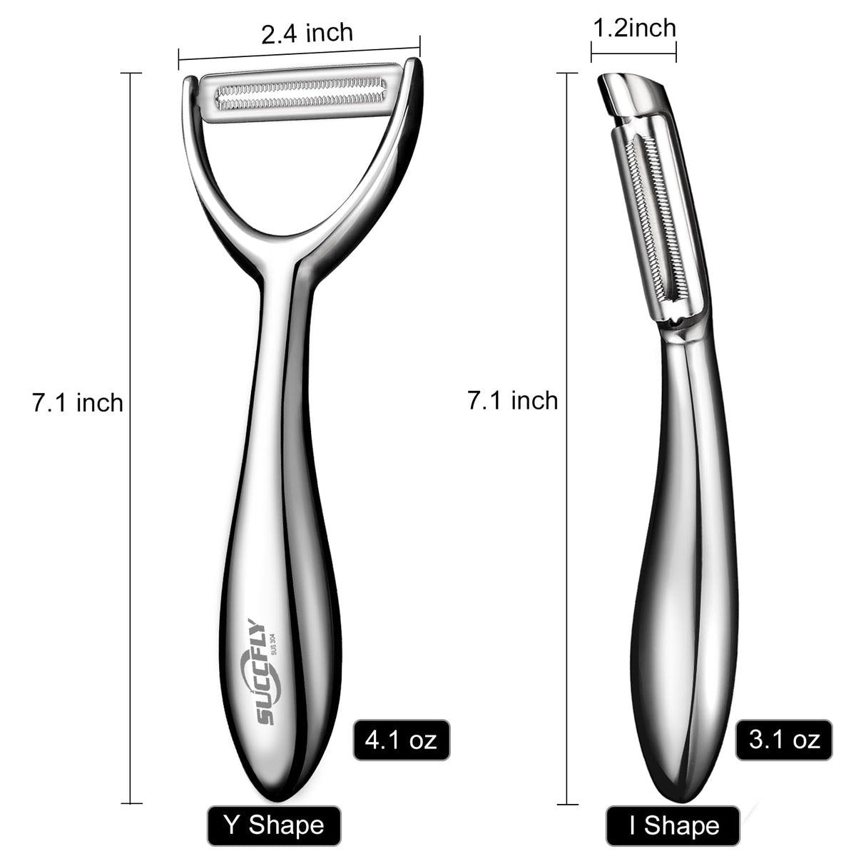 SUCCFLY peeler with premium packaging ideal as a present.