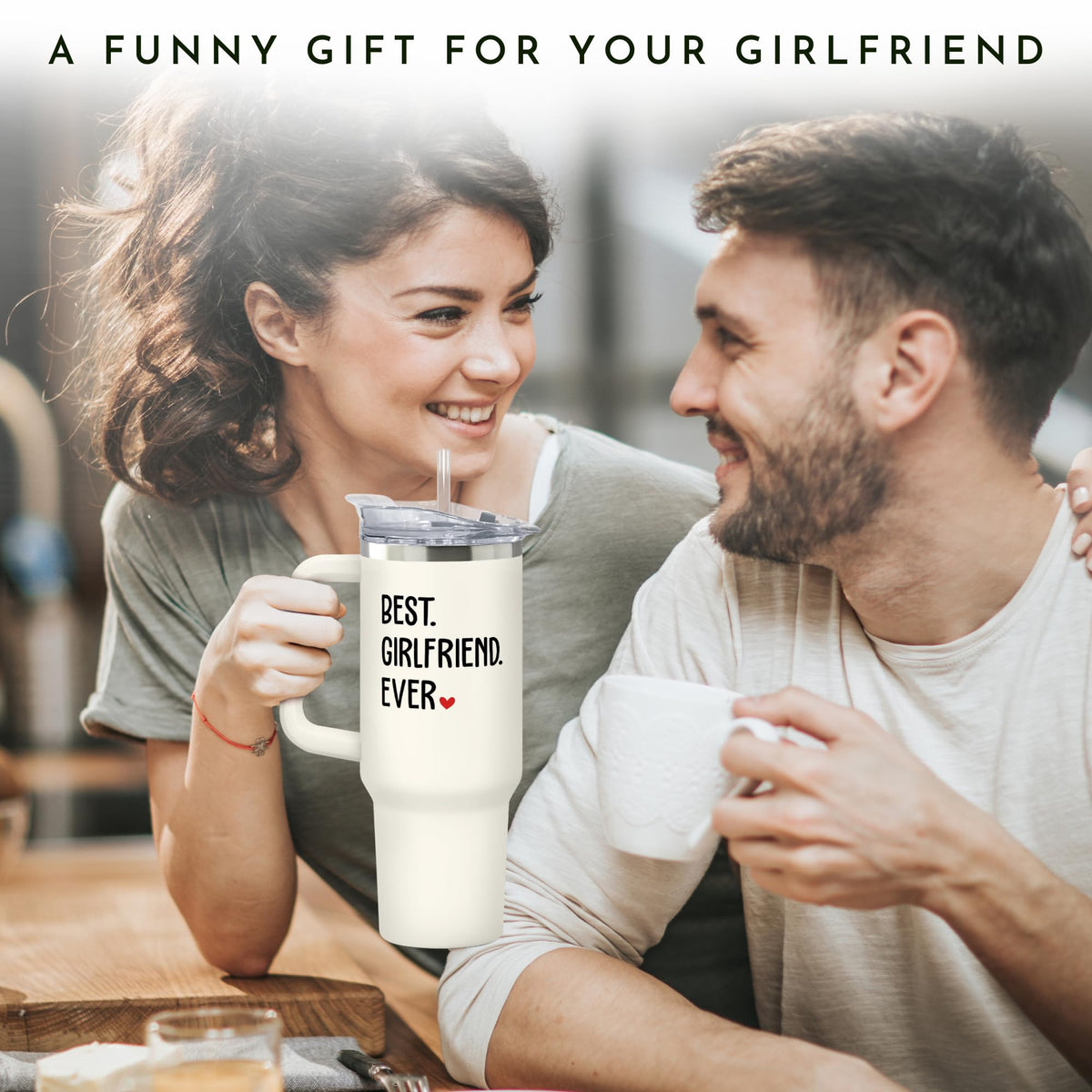 Suchagift girlfriend gift idea tumbler ideal for anniversaries or birthdays.