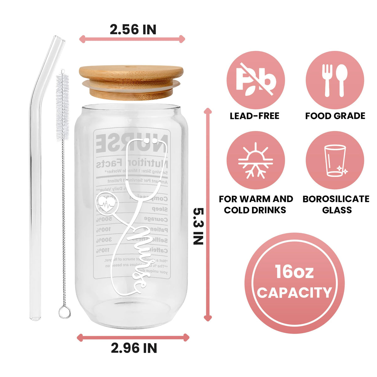 Suchagift straw brush included makes cleaning easy.