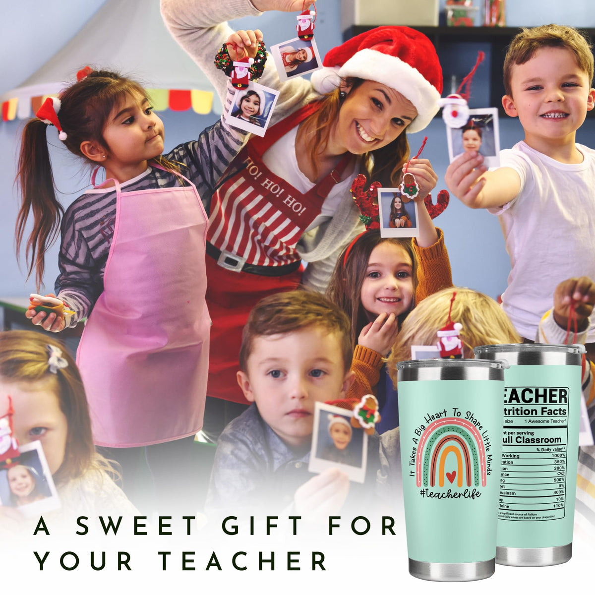 SUCHAGIFT double-wall insulation maintains drink temperature for hours.