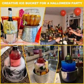 SUchict DIY ice bucket mold setup enables creative, colorful ice for memorable parties