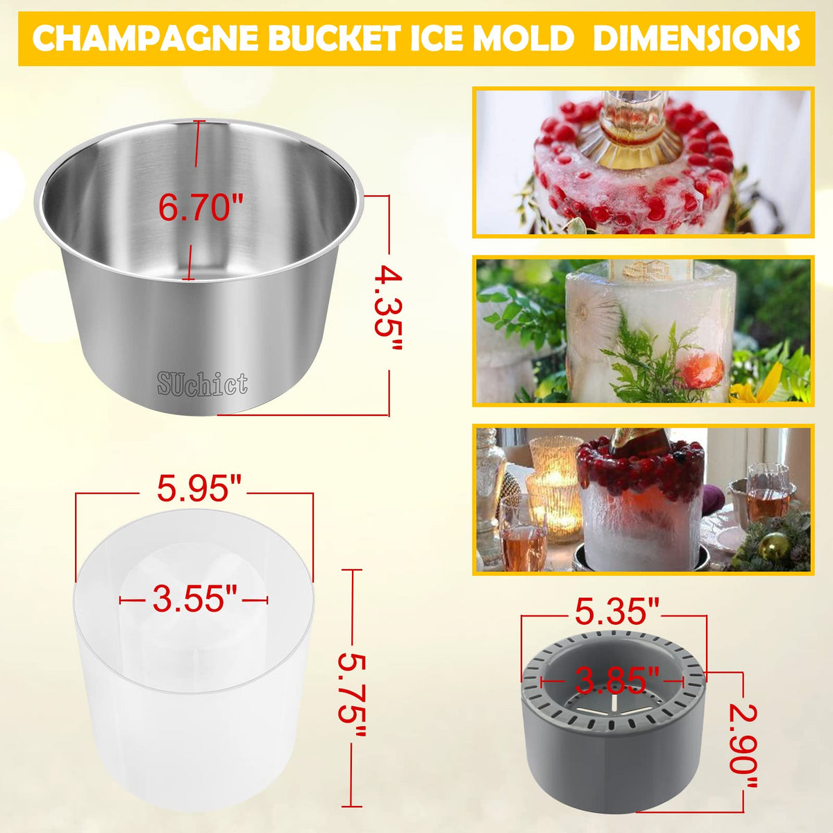 SUchict gift ideas ice mold suitable for weddings and special celebrations