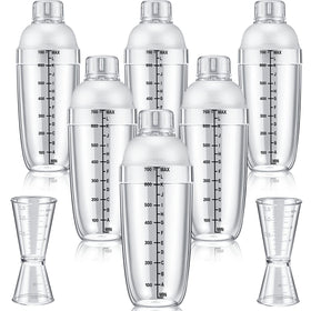 Suclain 8pc cocktail shaker set with 700 ml cups for precise, multipurpose mixing.