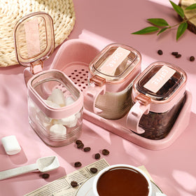 Suclain organizer base keeps the three jars neatly arranged and accessible