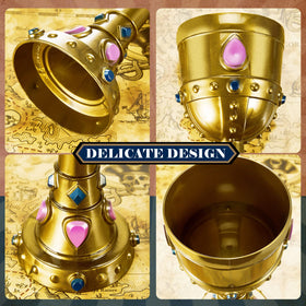Suclain gold plastic goblet shining, ideal for elegant table decor