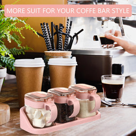 Suclain kitchen set adds style and organization to any pantry or coffee corner