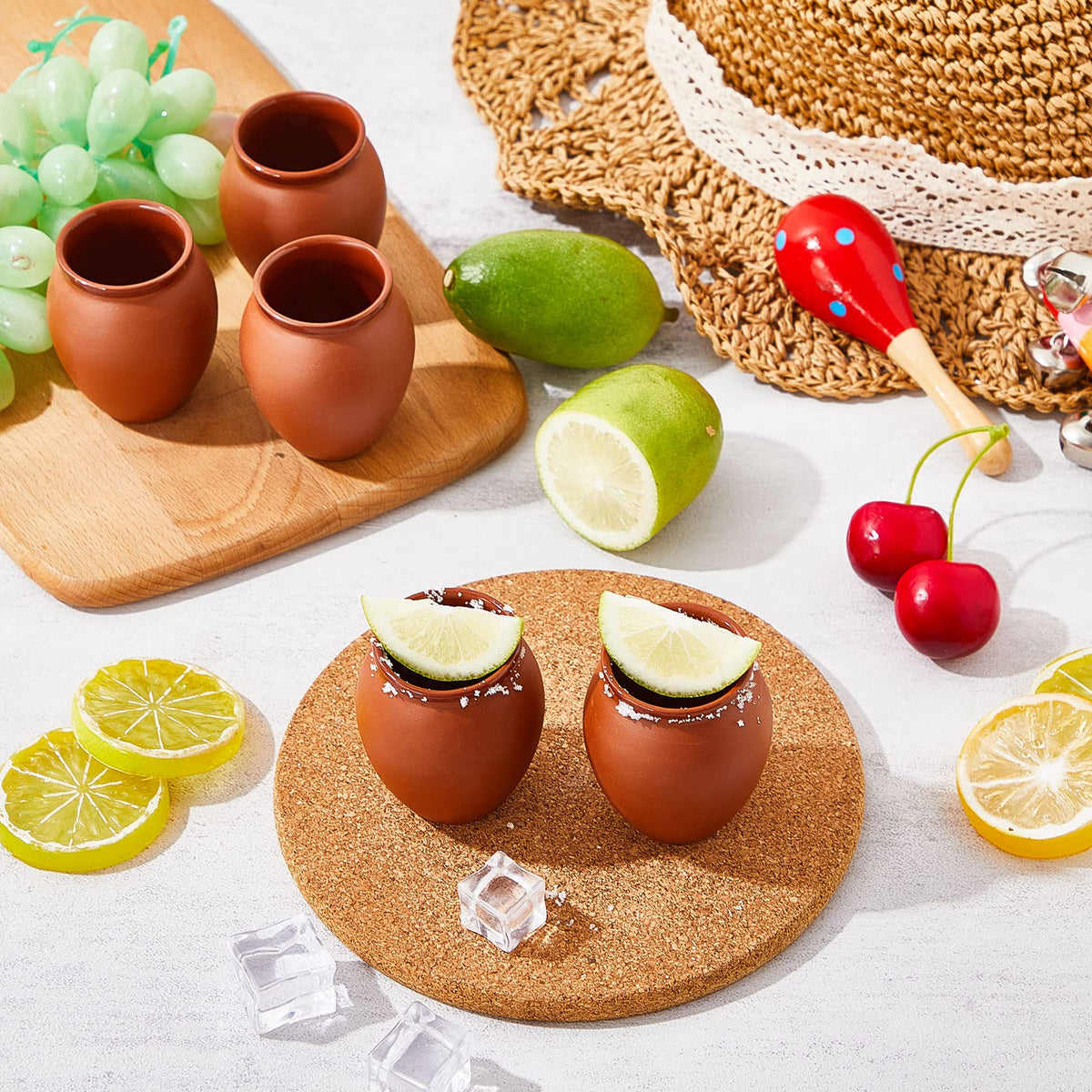 Suclain tequila margarita mini cups ideal for cocktails and tasting events.
