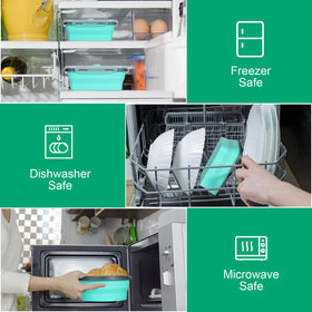 Sudaya microwave-safe and dishwasher-safe containers for quick reheating and easy cleanup.