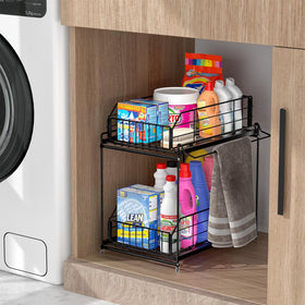 Compact, easy-assembly design fits under most sinks.