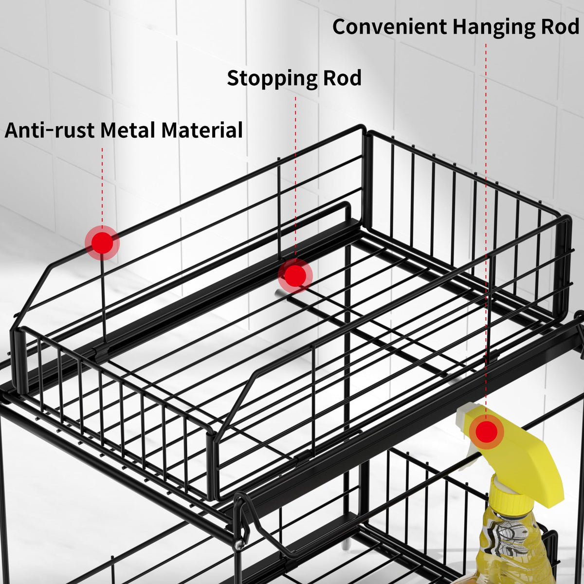 Silicone feet guard surfaces and prevent slipping.