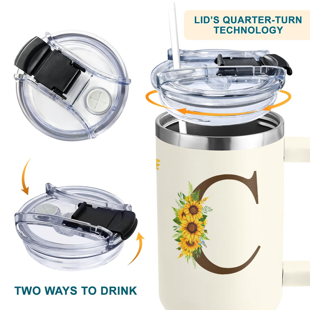 SUFAVN 40oz stainless steel tumbler with lid—premium durability for daily use