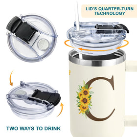 SUFAVN 40oz stainless steel tumbler with lid—premium durability for daily use
