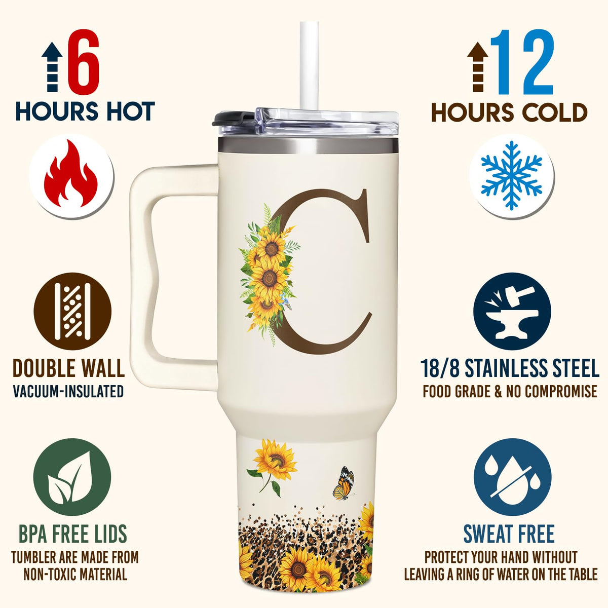 SUFAVN boss lady monogram tumbler—distinctive gift for coworkers and colleagues