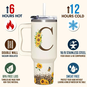 SUFAVN boss lady monogram tumbler—distinctive gift for coworkers and colleagues