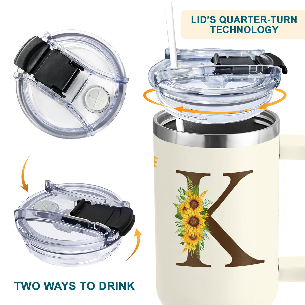 SUFAVN clear push-on lid helps secure drinks for secure, spill-resistant sipping.
