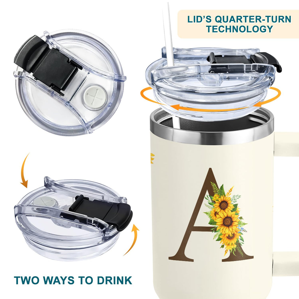 SUFAVN double-wall vacuum insulation tumbler preserves hot or cold beverages longer