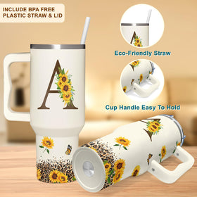SUFAVN easy-to-carry handle tumbler for outdoor adventures