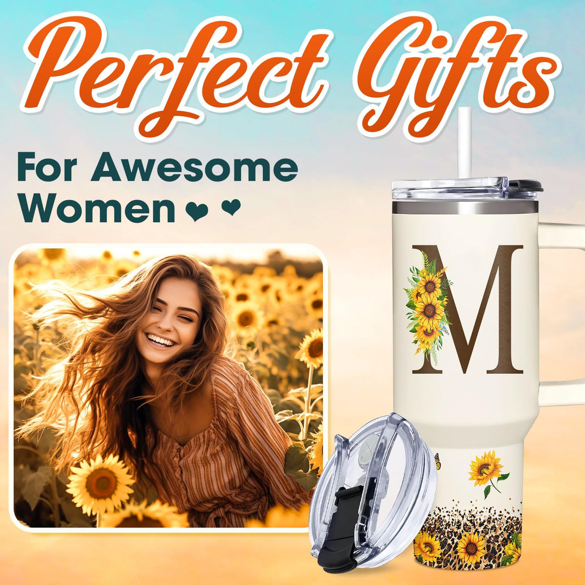 SUFAVN sunflower design targets stylish daily use and gift appeal