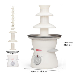 SugarWhisk 22 oz capacity supports generous dipping for guests.